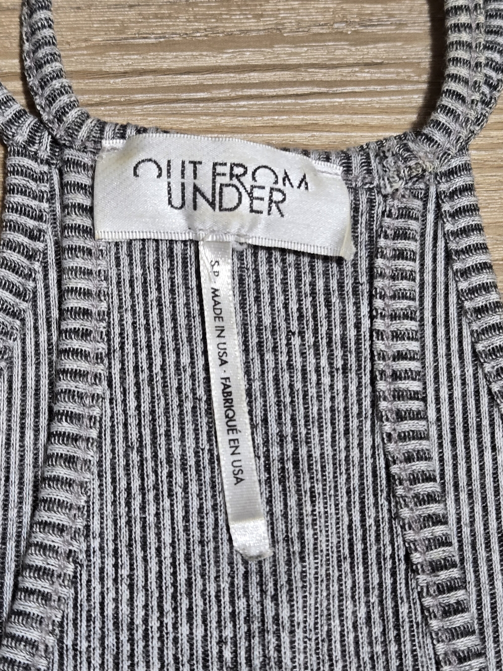 High Neck Ribbed Tank - Picture 3 of 4